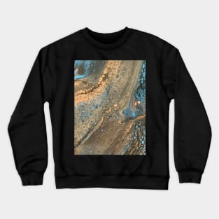 Abstract Web pour blue golds Crewneck Sweatshirt